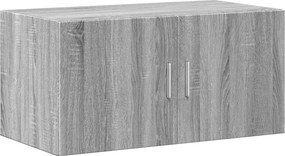 vidaXL szürke sonoma színű szerelt fa faliszekrény 80 x 42,5 x 40 cm