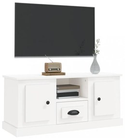 fehér szerelt fa TV-szekrény 100x35,5x45 cm