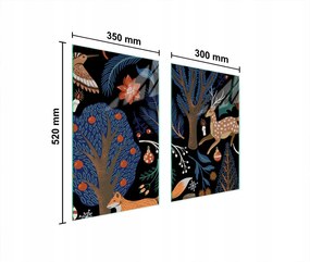 Üveg Konyhai Védőlap 65x52 Állatok