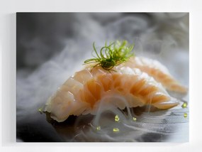 Vászonkép Canvas Konyha Étel Japán Ázsia Sushi Rizs Hal 100x75