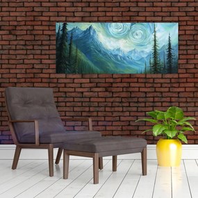 Kép - Táj Van Gogh érintésével (120x50 cm)