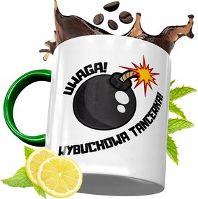 Zöld Bögre Táncosnőnek Születésnapi Ajándék fényképes nyomtatással