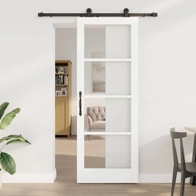 Csúszó Ajtó ORKDAL Fehér 78 x 211 cm Fa és fém
