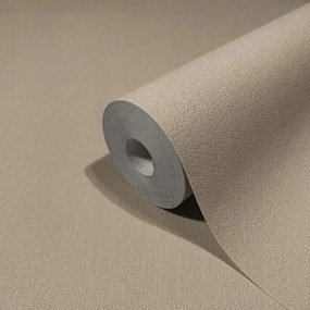 Bézs Vinil Tapéta Flizelin Minta Nélküli Háttér Egységes