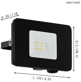 Eglo 97455 - LED Reflektor FAEDO 3 LED/10W/230V