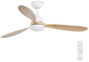 FARO 33524 - LED Mennyezeti ventilátor POROS LED/15W/230V fehér/barna