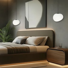 Csillár zsinóron STONES 1xE27/40W/230V átm. 25 cm