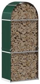 vidaXL zöld horganyzott acél rönktartó 80 x 45 x 190 cm