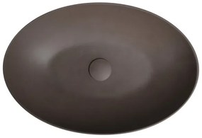 Sapho - Ráültethető mosdó FORMIGO 60x40 cm beton/barna
