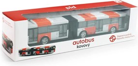 RAPPA Fém csuklós DPP busz - PID Praha - piros - 18 cm