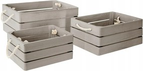 3 db-os láda szett Amaury Szürke