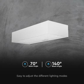 LED Napelemes érzékelős fali lámpa LED/6W/3,7V IP65 4000K 3000 mAh fehér