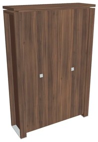 Verno+ S magas szekrény 140 x 46 x 210 cm, dió / barna
