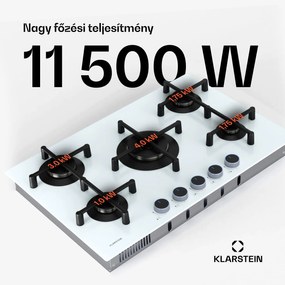 Klarstein Illuminosa 5 gáz főzőlap Üvegkerámia Sabaf égő 5 égővel