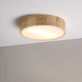 Mennyezeti lámpa NATURAL MODERN 2xE27/15W/230V, átmérő 37,5 cm, fenyő
