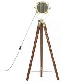 háromlábú tömör mangófa állólámpa 97 cm