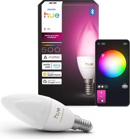 LED RGBW fényerőszabályozható izzó Philips Hue WACA B39 E14/3,7W/230V 1000-20000K