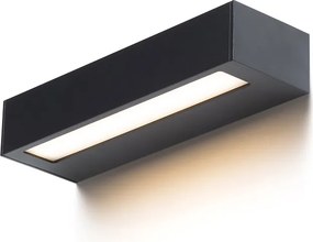 RENDL ASTER 25 fali lámpa fekete opálakril 230V LED 2x6W IP65 3000K
