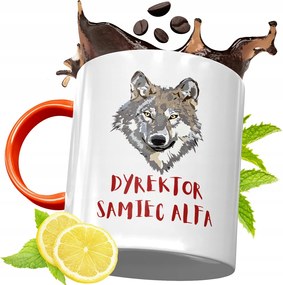 Narancssárga Bögre Igazgatónak Ajándék fényképes nyomtatással