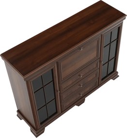 vitrines szekrény billenőajtós bárszekrénnyel, samoa king, KORA KK6