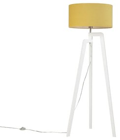 Modern ĂĄllĂłlĂĄmpa fehĂ©r kukorica ĂĄrnyĂ©kolĂłval 50 cm - Puros