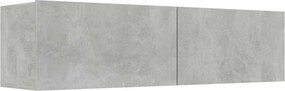 vidaXL betonszürke szerelt fa TV-szekrény 120 x 30 x 30 cm