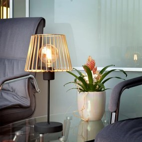 Asztali lámpa TORRI 1xE27/15W/230V arany/fekete