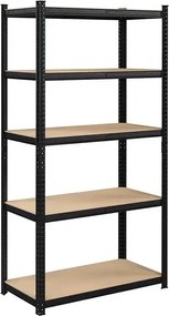 Tárolószekrény 200x100x50cm 875kg Songmics Fém Fekete Erős