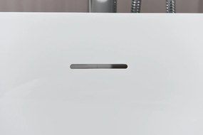 Erga Kaia, szabadon álló kád 170x75 cm + leeresztő csavar, fehér fényes, ERG-Kaia-170075-WH-WH