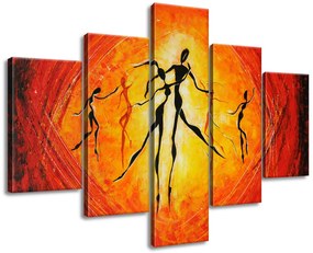 Gario Kézzel festett kép Gyönyöru tánc - 5 részes Méret: 100 x 70 cm