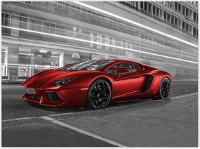 Poszterek 135x100 Piros autó