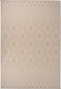 vidaXL barna csíkos lapos szövésű kültéri szőnyeg 160 x 230 cm