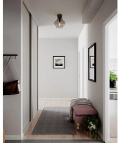 ByRydens 4202200-4500 - DOLORES mennyezeti lámpa, 1xE27/5W/230V, átmérő 30 cm, szürke/füstszínű