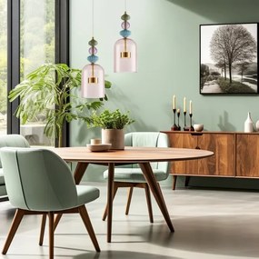 LED Csillár zsinóron ARTE LED/12W/230V átm. 16 cm réz