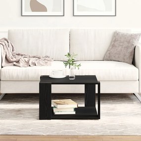 Fekete tölgy Kávézóasztal 85x55x31 cm Műanyag