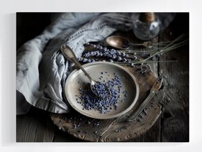 Poszter Herbária Konyha Szárított Levendula Virágok Gyógynövények 80x60