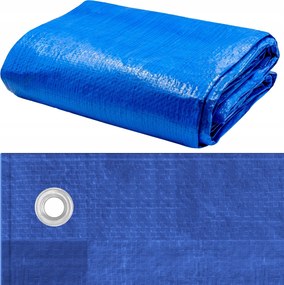 Erős Ponyva Kék 3X3M 60G/M2 Megerősített Szélek, Vízálló