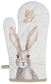 Edényfogó kesztyű 18x30cm,100% pamut,Rustic Easter Bunny