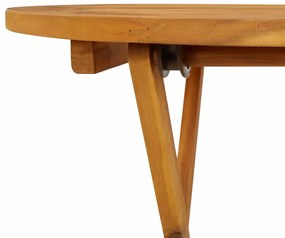 összecsukható tömör akácfa kerti asztal 70 cm