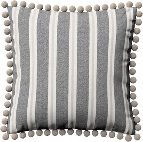 Párnahuzat 45x45 fekete-bézs csíkos