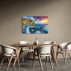 Kép - Mediterrán falu (90x60 cm)