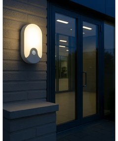 LED kültéri fali lámpatest mozgásérzékelővel LED/18W/230V IP44 fehér