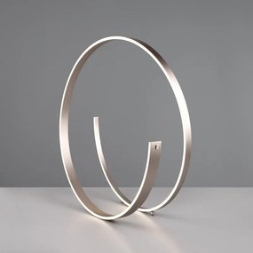 Szürke LED állólámpa hangvezérléssel-mobil alkalmazás vezérléssel, fém búrával (magasság 75 cm) Cinardi – CINQUE