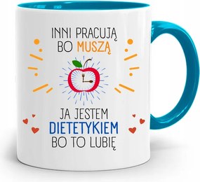 Dietetikus Dietetikusoknak Kék Ajándék Bögre fényképes nyomtatással