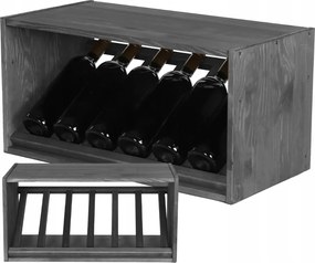 Bortartó állvány palacktartó szekrény bortartó állvány Moduláris 5 palack Ferde