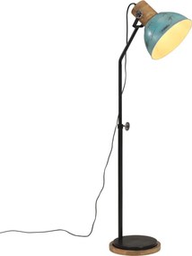 vidaXL kopott kék állólámpa 25 W 30x30x100-150 cm E27