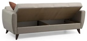 KORFU háromszemélyes ággyá alakítható kanapé, bézs