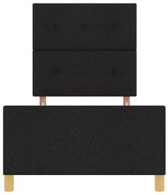 Fekete Ágykeret 100x200 cm Szövet