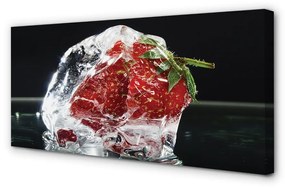 Canvas képek Eper jégkocka 100x50 cm