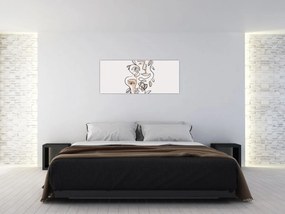 Kép - Line art arckezelés (120x50 cm)